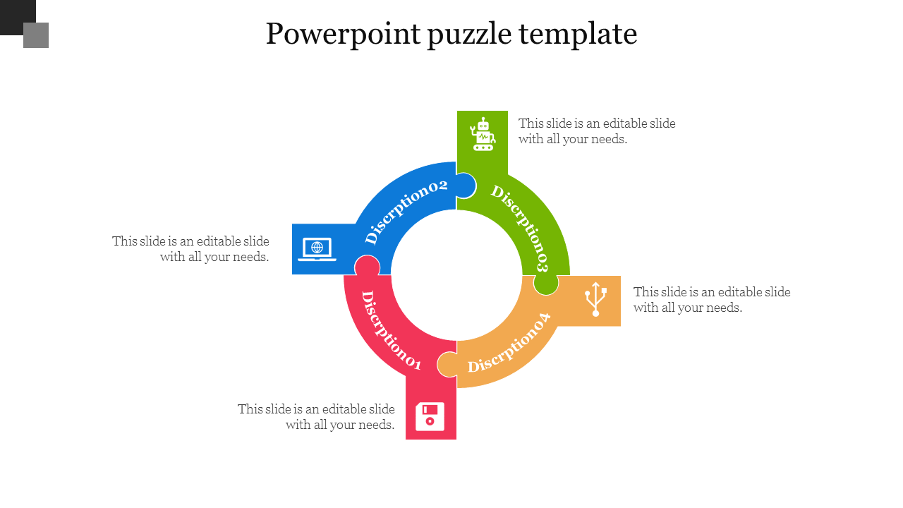 Get Circular PowerPoint Puzzle Template Designs